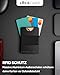 Lockcard Slim Wallet Classic | Flexibles Kartenetui für 15 Karten inkl. Bargeldfach | Kompakt & Leicht | RFID Schutz | Geldbörse Herren | Made in Germany - 6