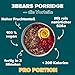 3Bears Porridge Probier-Set I 6x50g vegane Portionsbeutel in den Sorten Apfel-Zimt, Kokos, Banane-Mohn, Kakao, Beere & kerniger Klassiker I leckeres Oatmeal ohne Zucker & nach eigenem Rezept - 3