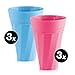 frats selbstkühlende Mehrwegbecher 3x blau & 3x pink (je 300ml) | Der Partybecher mit Kühlsystem – Kühlen ohne Eiswürfel, wiederverwendbar, stabil und belastbar | Für jede Party geeignet - 2