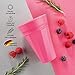 frats selbstkühlende Mehrwegbecher 3x blau & 3x pink (je 300ml) | Der Partybecher mit Kühlsystem – Kühlen ohne Eiswürfel, wiederverwendbar, stabil und belastbar | Für jede Party geeignet - 4