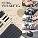 KitchBo Starter Set – die erste Silikon Backmatte mit Klicksystem | Wiederverwendbare Backunterlage mit modularem Stecksystem | Multifunktionaler Einsatzbereich, rundum knusprig aus dem Backofen - 6
