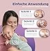 NuNi Mehrweg selbstklebende Stilleinlagen mehrere Wochen Stillen und Schlaf ohne Still BH bestehend aus 2 Silikonpads und 6 waschbare Stilleinlagen mit saugfähigem Kern und Reinigungsspray - 3