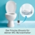 30x WC-Bürsten Pads,Reichen für ca. 30 Wochen Hygiene im Bad | Das Pad,das Sich um Abtropfendes Wasser der WC-Bürste kümmert | Hält den Bürsten-Behälter hygienisch Frisch - 3
