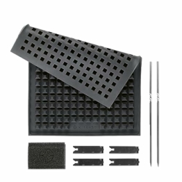 KitchBo Starter Set - die erste Silikon Backmatte mit Klicksystem | Wiederverwendbare Backunterlage mit modularem Stecksystem | Multifunktionaler Einsatzbereich, rundum knusprig aus dem Backofen - 1