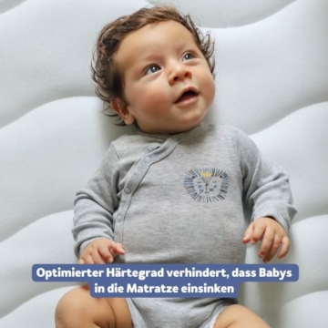 Sproutling® Atmungsaktive Babymatratze | Aus Die Höhle der Löwen | In Deutschland produziert | Oeko-Tex zertifizierte Materialien | Frei von Schimmel, Bakterien & Milben | Hypoallergen - 7